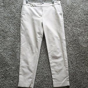 JONES New York Cream Ankle Pants